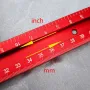 Adjustable Aluminum Router Jig Frame 53cm Square Router Template Guide 0-500mm Groove Router Jig for Woodworking