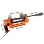 Quick-Release 90mm Drill Press Bench Vice High Carbon Steel Soft Grip Handle Fully Assembled for Woodworking Projects
