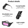 Automatic Dimming Welding Glasses Light Change Auto Darkening Anti-Eyes Shield Goggle for Welding Masks EyeGlasses Accessories