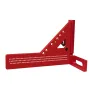 JIGHOLE 3D Multi-Angle Framing Square Measuring Ruler Adjustable 0-180 Degree Protractor Aluminum Alloy Anodized Surface Carpenter Triangle Ruler Measurement Tool Marker
