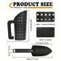ABS Plastic Sand Scoop and Shovel Digging Tool Sand Sifter Beach Gold Digging Filter Tool for Beach Metal Detecting Accessories
