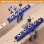 RUITOOL Metric Imperial Doweling Jig Kits Drill Guide Locator Cabinet Hardware Jig with 6mm 8mm 10mm 1/4\ 5/16\ 3/8\ Drill Guide Bushings