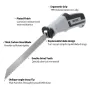 Multi-Blade Hand Saw Ergonomic Handle Stainless Steel Blades for Wood Bamboo Ice Frozen Bone Cutting Quick Change Design Fit S1122D and S1211K
