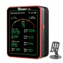 MUSTOOL 15-in-1 Air Quality Monitor Wifi Tuya App 15-in-1 Smart Tester With stand CO2 CO TVOC HCHO PM2.5 PM1.0 PM10 AQI Battery Powered Real-Time Display for Home Office