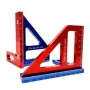 Aluminum Alloy 45/90 Degree Woodworking Square Protractor Miter Triangle Drawing Line Ruler Layout Height Gauge