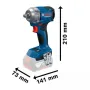 GDS 18V-350 Professional Cordless Impact Wrench Brushless Motor 350Nm Torque Compact Design Versatile Settings Industrial Automotive Tools