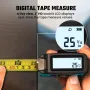 MiLESEEY DT20 Laser Tape Measure Digital Tape 40m/130FT Laser Distance Meter Waterproof High Accuracy Rechargeable Dual Mode Area Volume Measuring Pythagorean Mode Portable Lightweight