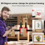 6Pcs/Set Aluminum Alloy Square Corner Clamps 90 Degree Right Angle Positioning Square Measuring Ruler Woodworking Clamps for Picture Frame Cabinet Boxes Drawers