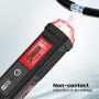 EU US Direct KAIWEETS HT100S Non-Contact Voltage Tester Pen Dual Range 12-1000V AC / 70-1000V AC CAT III 1000V IV 600V Safety Rated with LED Flashlight Low Power Indicator Automatic Power Off Features