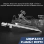 ENJOYWOOD Mini Block Plane Aluminum Alloy Hand Planer Woodworking Tool for Fine Planing Chamfering and Tenon