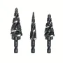 3PCS High-Speed Steel Step Drill Bit Set M35 Cobalt HSS Hex Shank 1/8\ to 7/8\ Multi-Size for Metal Wood Plastic Stainless Steel Aluminum