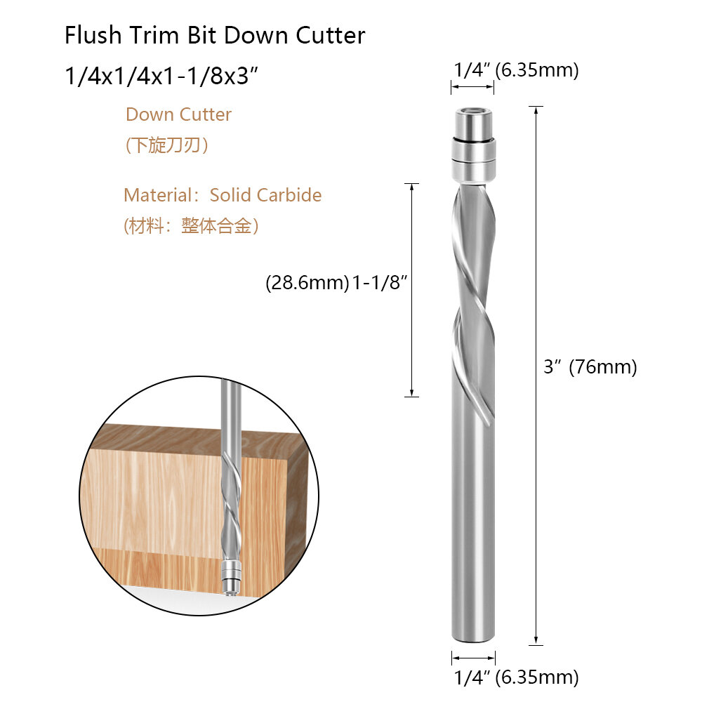 6.35mm shank down