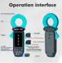WinAPEX 268C Leakge Current Tester Clamp Meter AC 60mA-100A 0.01mA Resolution High Precision Leakage Type-C Rechargeable Digital Multimeter Electrical Tester Backlit LCD Display