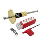 Calibro di marcatura delle ruote Kit di marcatura per la lavorazione del legno con 10 frese di ricambio Barra di metallo solido Strumento per scriba in legno per falegname