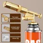 High-Temperature Flame Nozzle 1300°C Portable Welding Gas Torch Butane Burner Electronic Ignition Adjustable Flame Outdoor BBQ Kitchen Tool