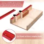 DIY Table Saw Crosscut Sled Kit with 17Inch UHMW Bars 12Inch Aluminum T-Tracks Knob Bolt and Screws Set Fits 3/4\ x 3/8\ Miter Slot on Table Saws Wood Working & Accessories