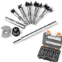 5PCS 7mm Shank Hinge Boring Drill Bit Woodworking Hole Opener 15mm 20mm 25mm 30mm 35mm Cutting Diameter