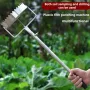 Reliable Adjustable Steel Mulch Hole Punch Tool for Gardening Easy Grip Handle