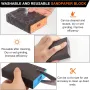 8pcs Sanding Sponges Assorted Grits 60 80 120 220 Washable Reusable Sandpaper Blocks for Woodworking Furniture Metal Drywall Polishing