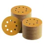 100pcs 5 Inch Sanding Discs Hook and Loop 8 Hole Sandpaper Aluminum Oxide Blend 60 80 120 220 Grit for Wood Metal Automotive Surface Finishing Dust Extraction