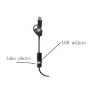 3-in-1 Mobile Phone Industrial Borescope Inspection Built-in 6 Adjustable LEDs Lights 8mm 1280*720 Resolution IP67 Waterproof