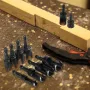 8pcs Wood Plug Cutter Drill Bit Set Cobalt Steel Plug Cutter Set Hex Shank Design 1/4 3/8 1/2 5/8 Inch Woodworking Tools High Precision Wear Resistant