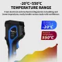 MUSTOOL Thermal Imager 256x192 Visible light High Resolution Infrared Camera Wide Temperature Range Industrial 550℃ Handheld Thermal Imaging Device Rechargeable Battery