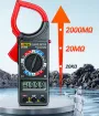 ANENG DT266 Digital Clamp Meter, High-precision 1000A AC Current Voltage and Resistance Measurement Tool with Non-contact Large Jaw Design and LCD Display