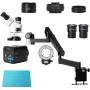 3.5X-45X Zoom Stereo Trinocular Microscope Clamp Folding Extension Type Base +24MP 2K HDMI Digital Video Camera Adjustable Diopters & Precise Ground Glass Lenses Ultimate Lab Equipment for Precision Imaging and Analysis