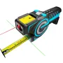 Mileseey DTX10 Digital Measuring Tape Laser 100m 330Ft Range 12Ft Blade Swappable Battery App Sync High Accuracy Smart Calculations Color Display Auto Lock Tape Extended Laser Line