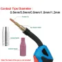 19Pcs 15AK For Binzel Torch Ceramic Nozzles Contact Tips Holders Mig Welder Consumable Accessories MB-15AK Mig Welding Torch