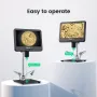 AD210 10\ Digital Microscope 5X-260X Magnification Adjustable LCD for PCB/SMD 1080P Soldering Microscopio