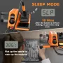 HX46 Soldering Station Kit 600W PID Temperature Control 150°C-500°C Fast Heating ESD Safe with LCD Display Auto Sleep Calibration EU/US Plug