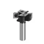 1/2 Inch 8mm 12mm Shank 4 Flutes CNC Spoilboard Surfacing Router Bit Slab Flattening Router Bit with 1-1/2\ Cutting Diameter for Woodworking