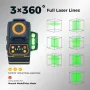 EU US Direct CIGMAN 3x360¡ã CM-701/CM-701SE Nível a laser de linha autonivelante para nivelamento de moldura de parede, bateria recarregável, controle remoto e suporte magnético incluídos, distância de trabalho de 100 pés CM-701/CM-701S