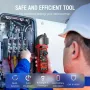 KAIWEETS KC604 Digital Clamp Meter True-RMS AC/DC Voltage Current Tester NCV Detection Auto Shut-Off LCD Backlight 1.1 Inch D-Shaped Jaw