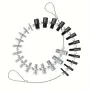 Nut & Bolt Thread Checker Inch & Metric 26 Male/Female Gauges Stainless Steel 14 Inch & 12 Metric Thread Checker