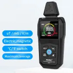 MESTEK Electromagnetic Radiation Tester Electromagnetic Field Radiation Detector Tester Emf Meter Counter Emission Dosimeter Computer