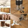 6 Speed 800W Compact Wood Router Electric Trimming Machine Hand Trimmer 30000rpm Woodworking Milling Engraving Home DIY Power Tools