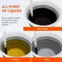 Portable Electric Oil Pump Battery-Operated Liquid Transfer Siphon 2.4 Gallons Per Minute for Gas Diesel Kerosene Water Efficient Flow Control