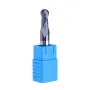 Drillpro R0.5-R5mm Ball Nose Tungsten Carbide End Mill Cutter HRC55 TiAlN Coating End Milling Cutter CNC Tool