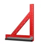 Adjustable Multi Angle Horizontal Ruler 90 Degree Square Measuring Ruler Aluminum Alloy Triangle Ruler For Engineer Carpenter