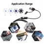 3-in-1 Mobile Phone Industrial Borescope Inspection Built-in 6 Adjustable LEDs Lights 8mm 1280*720 Resolution IP67 Waterproof