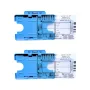 2pcs ECG 7 Step Ruler Plastic Transparent EKG Calipers 7-Step Measuring Tool Waterproof and Easy to Clean Portable ID-Sized Ruler