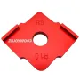 ENJOYWOOD 3PCS Aluminum Router Corner Jig Set R5-R30 6 in 1 Precision Woodworking Corner Templates Enduring and Easy to Use