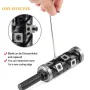 1/2\ Shank Tungsten Carbide Inserts Flush Trim Router Bit 1-1/4\ 1-1/8\ Cutting Diameter 2-9/16\ Cutting Length Template Router Bit Top & Bottom Bearings Trimmer for Woodworking Trimming