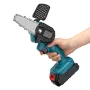 550W 21V 4'' Mini Cordless One-Hand Electric Chain Saw Woodworking Wood Cutter W/ 2pcs Battery