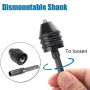 2PC Hex Shank-Black and White Keyless Drill Chuck Adapter For Easy Bit Changes Available In Electric Grinder, Nail Machine, Engraving Machine