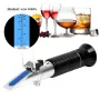 Handheld Alcohol Refractometer Alcoholmeter Alcoholtester 0-80% Alcohol Suiker Refractometer ATC Wijnmaatinstrument 30% KORTING