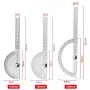 180 Degree Protractor Metal Angle Finder Goniometer Angle Ruler Stainless Steel Woodworking Tools Rotary Measuring Ruler